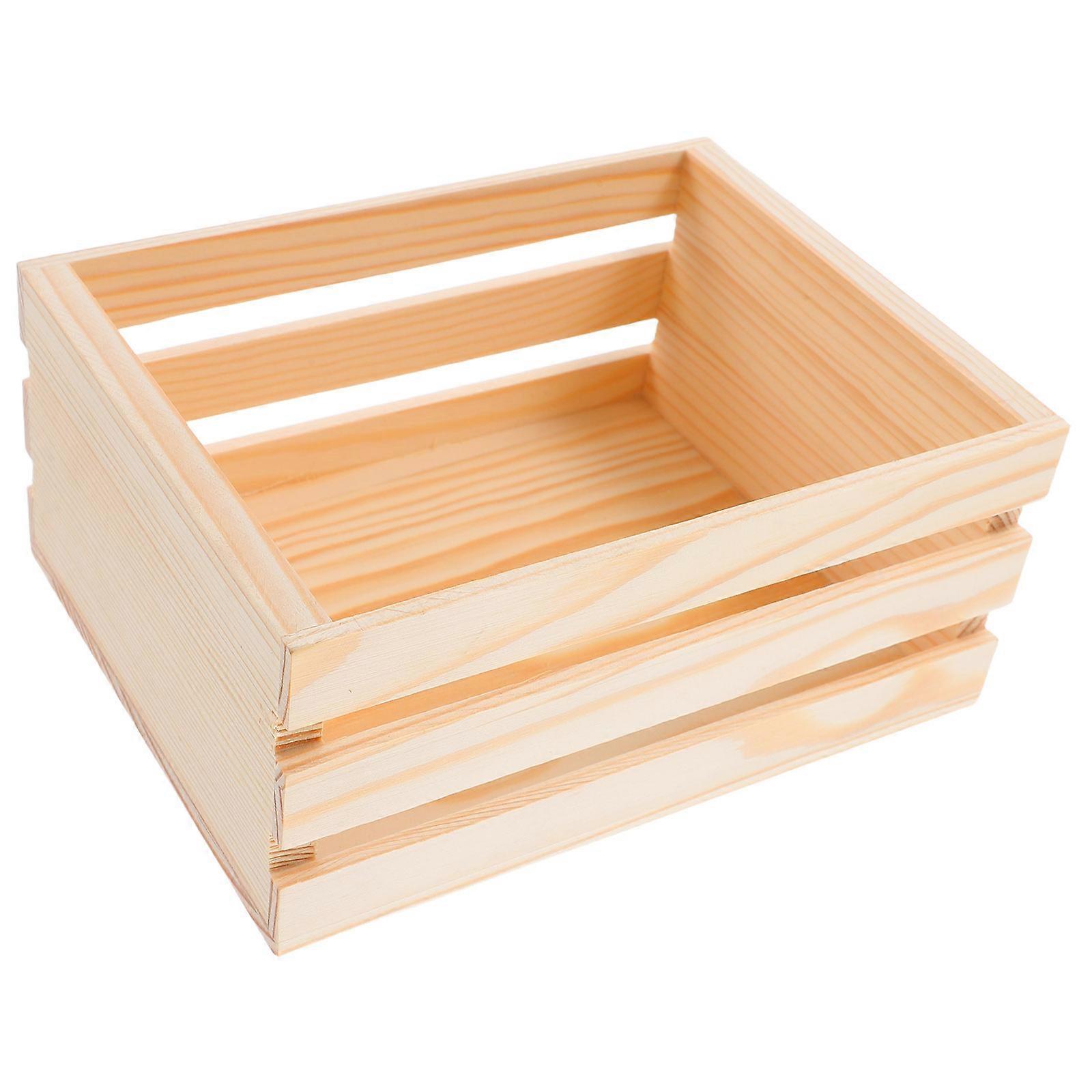 Wooden Storage Box for Home Desktop Multifunction Storage Box Organizer