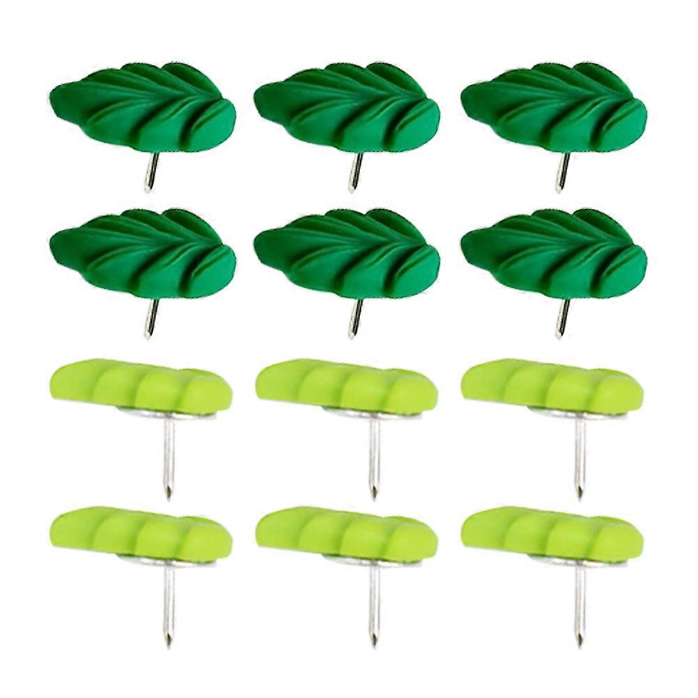 Leaf Push Pins Decorative Thumb Tacks for Office Use 20Pcs Resin Material