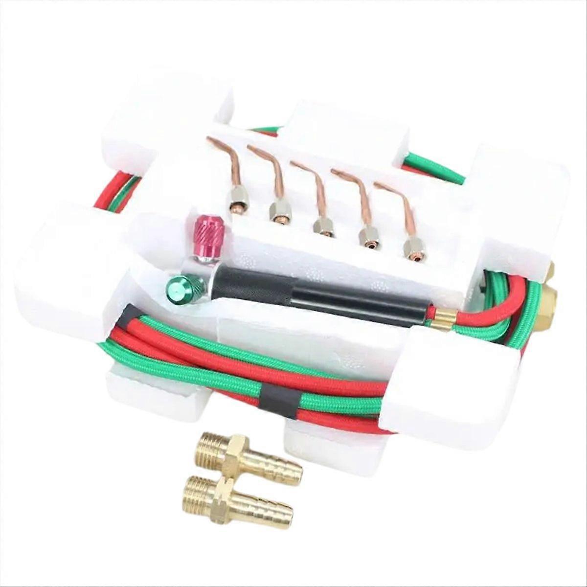 Upgrade Soldering Cutting Torch Tools 5 Tips Connetor with Oxygen Gas