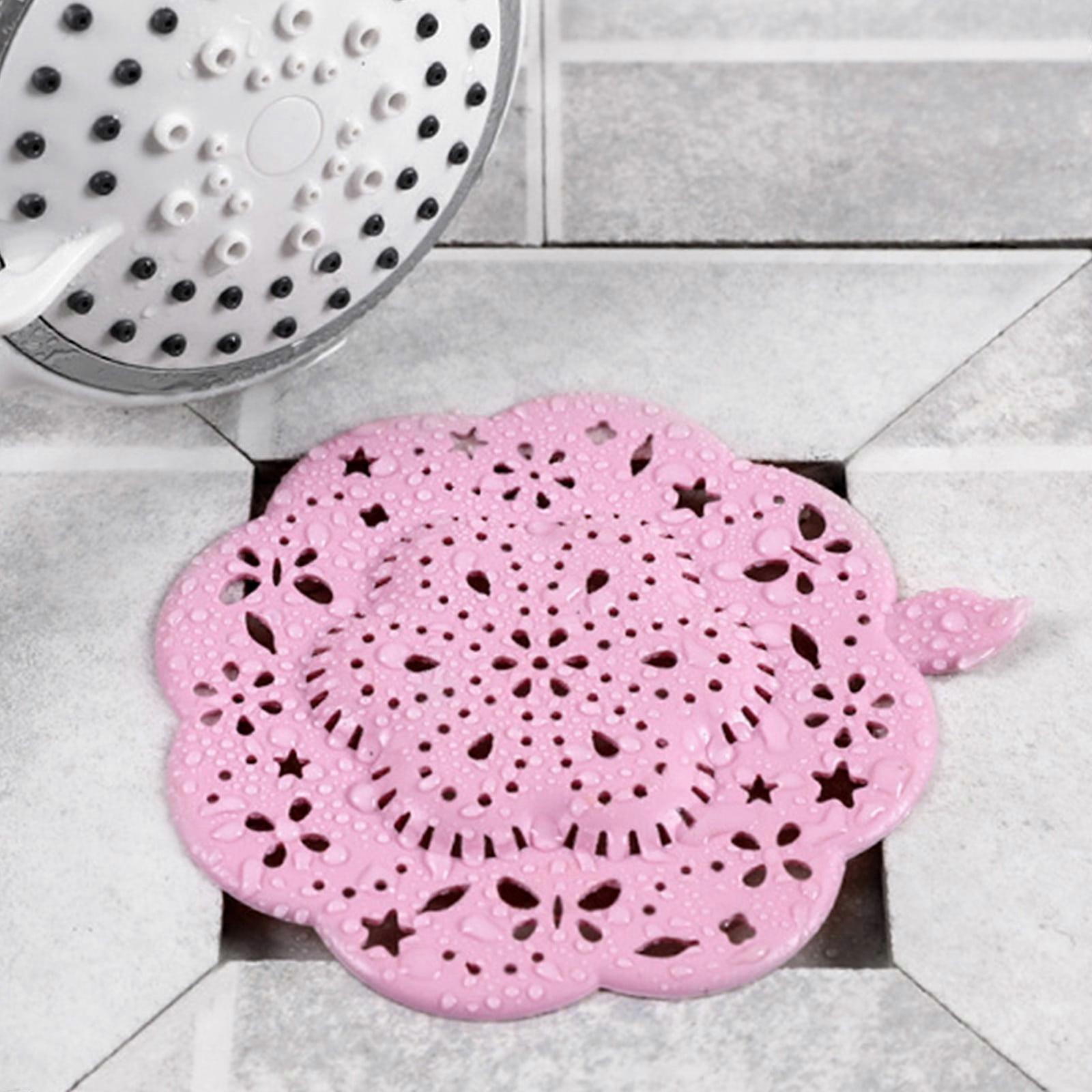 FloHua 2Pcs Floor Filter Mat, Soft & Versatile with Suction Design, compatible with standard drains, prevents blockage, keeps space clean, Christmas