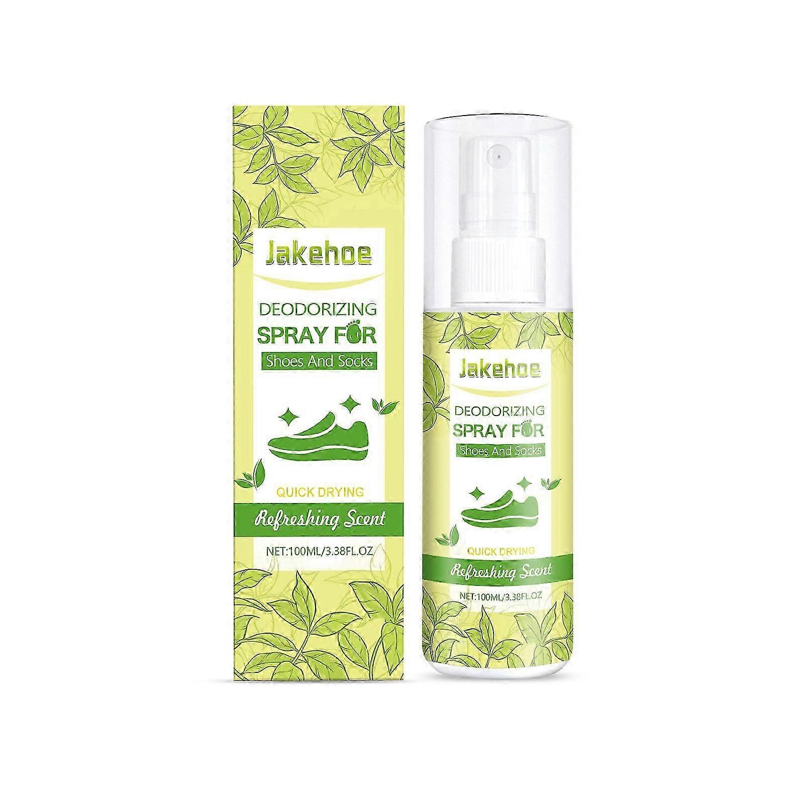 Antibacterial Shoe & Sock Deodorant Spray utilizes silver ions to effectively neutralize odors