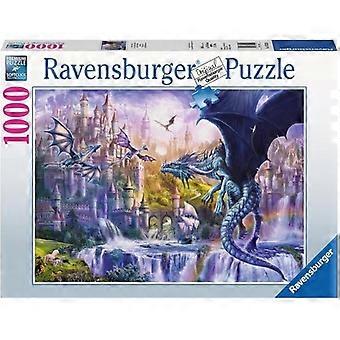 1000 piece puzzle - RAVENSBURGER - The castle of dragons - Fantasy - Unique color