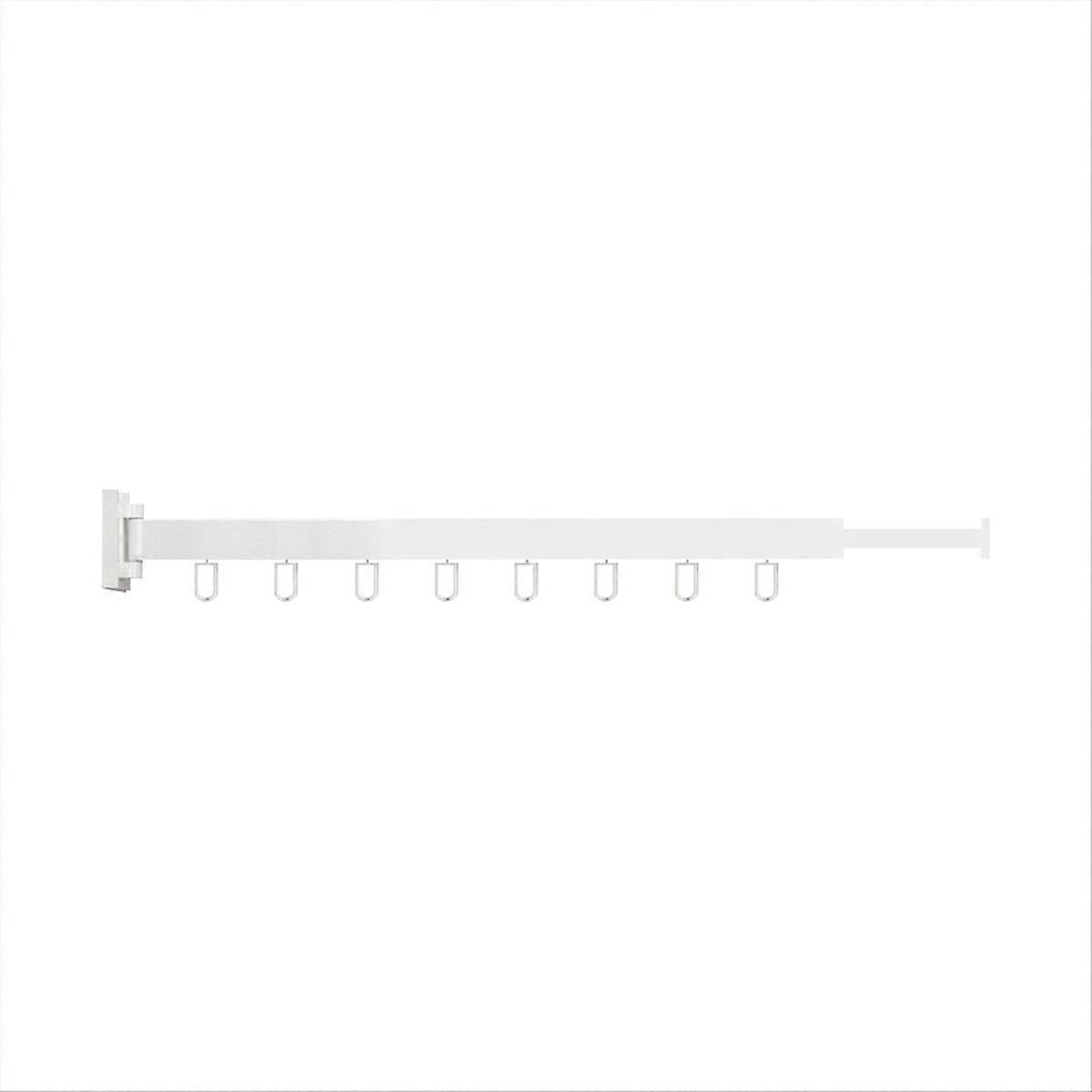 Wall-Mounted Foldable Aluminum Alloy Clothes Drying Rack A White