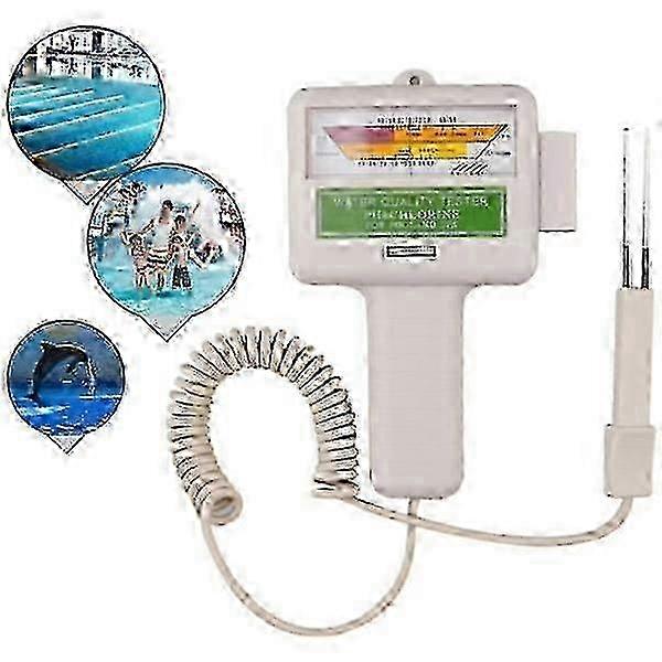 Chlorine And Ph Testing Device For Swimming Pools - Electronic Water Quality Measurement Tool