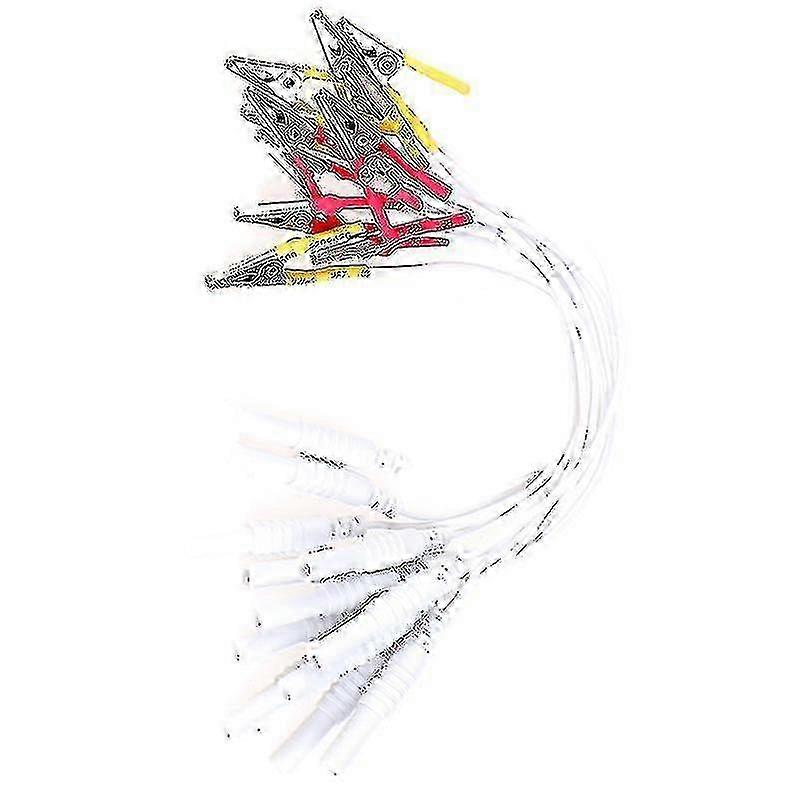 Compatible with Electronic Stimulation Device: Set of 12 Alligator Clip Wires