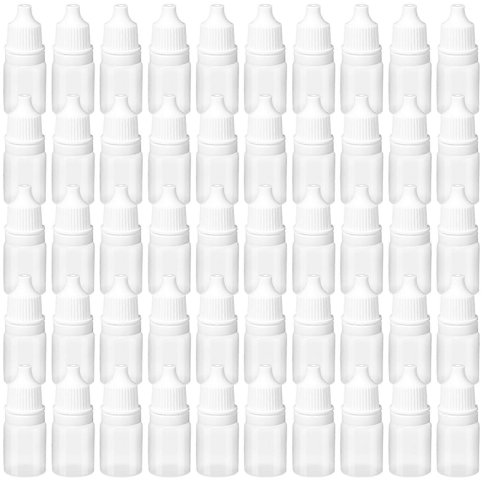 50 Pack 5ml Plastic Dropper Bottles with Caps Leak Proof Small Refillable Travel Size for Oils
