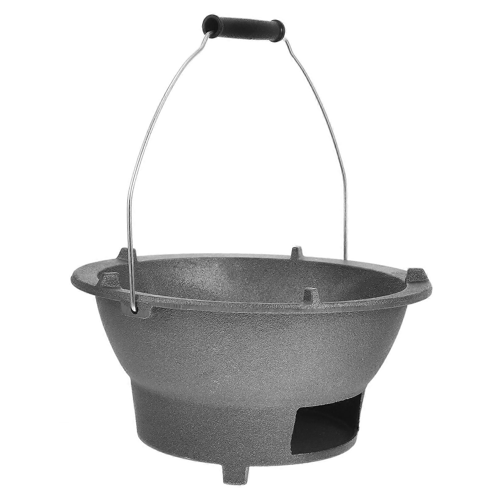 Durable Cast Iron Mini Grill for Barbecue Stove Portable Usage