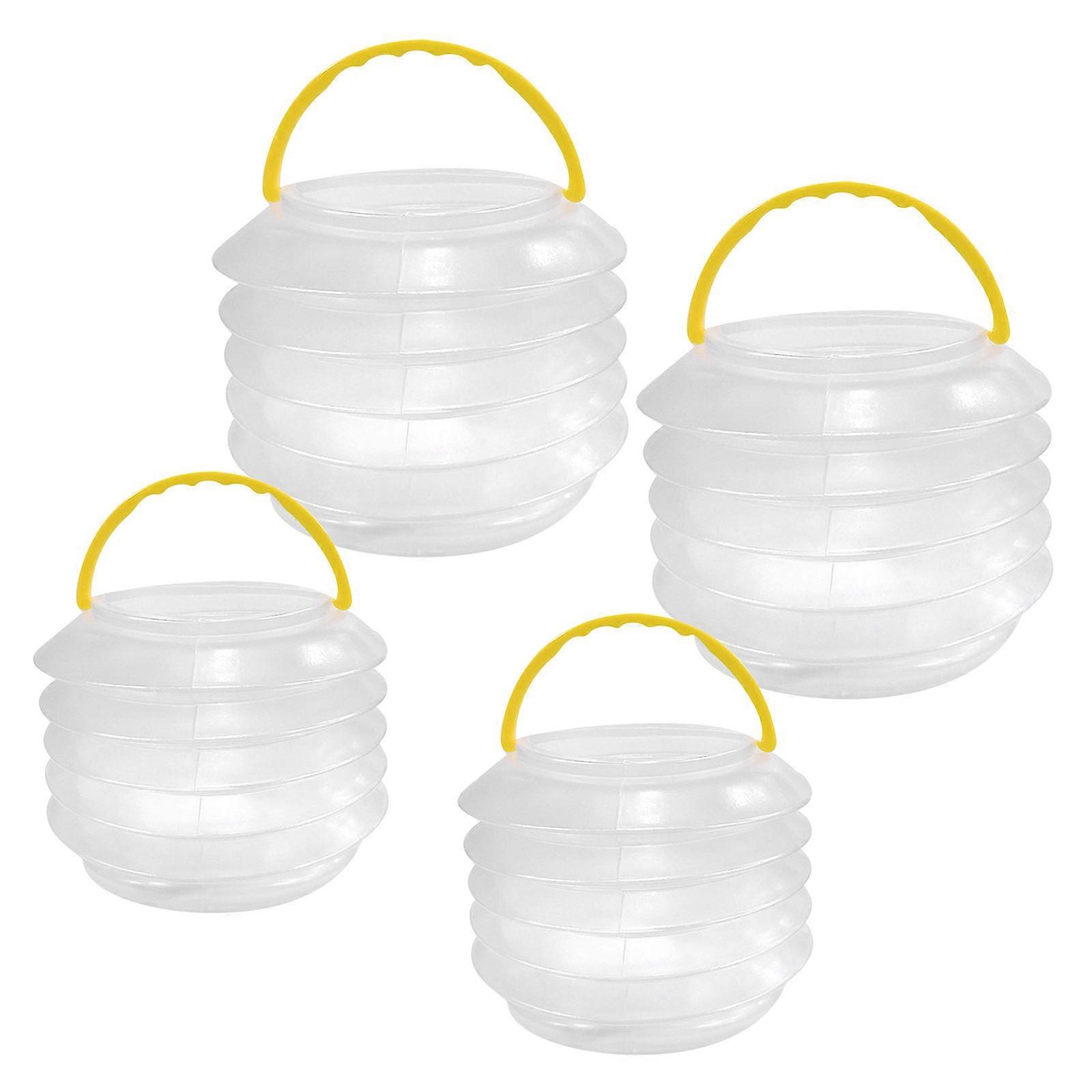 Paint Brush Washer Bucket for Cleaning Brushes with 4Pcs Foldable Plastic Buckets