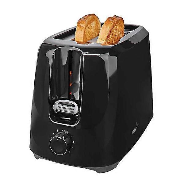 Stylish Toaster: 2 Slices, 6 Levels, Stylish Design Black
