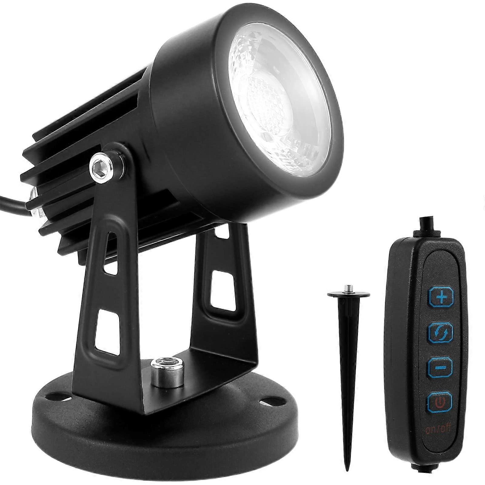 LED Spotlight with 3 Color Modes, 10Level Dimming, Timer, Adjustable Head for Indoor Outdoor