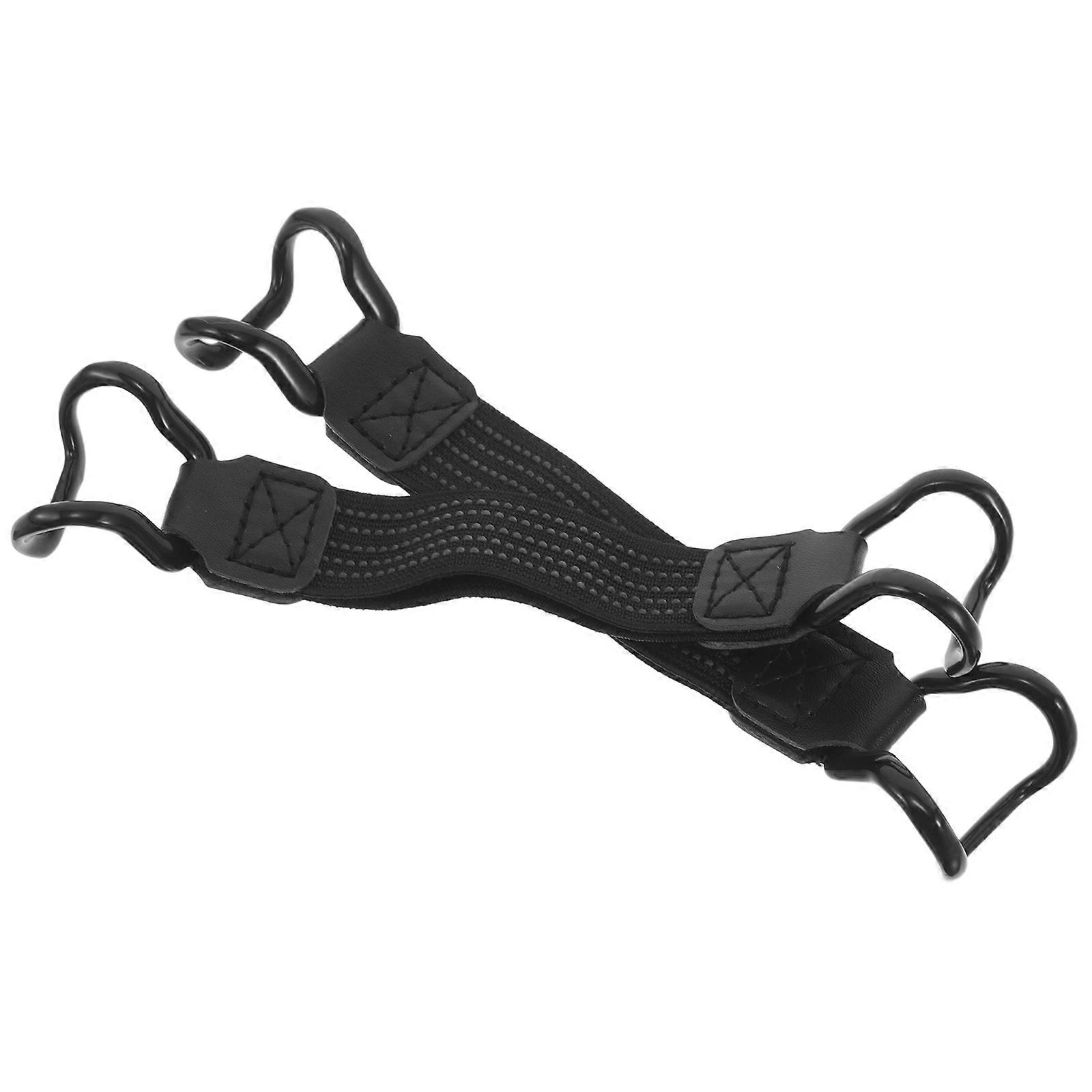 Mobile Phone Security Hand Strap for Elastic Grip 2Pcs Adjustable Black Holder