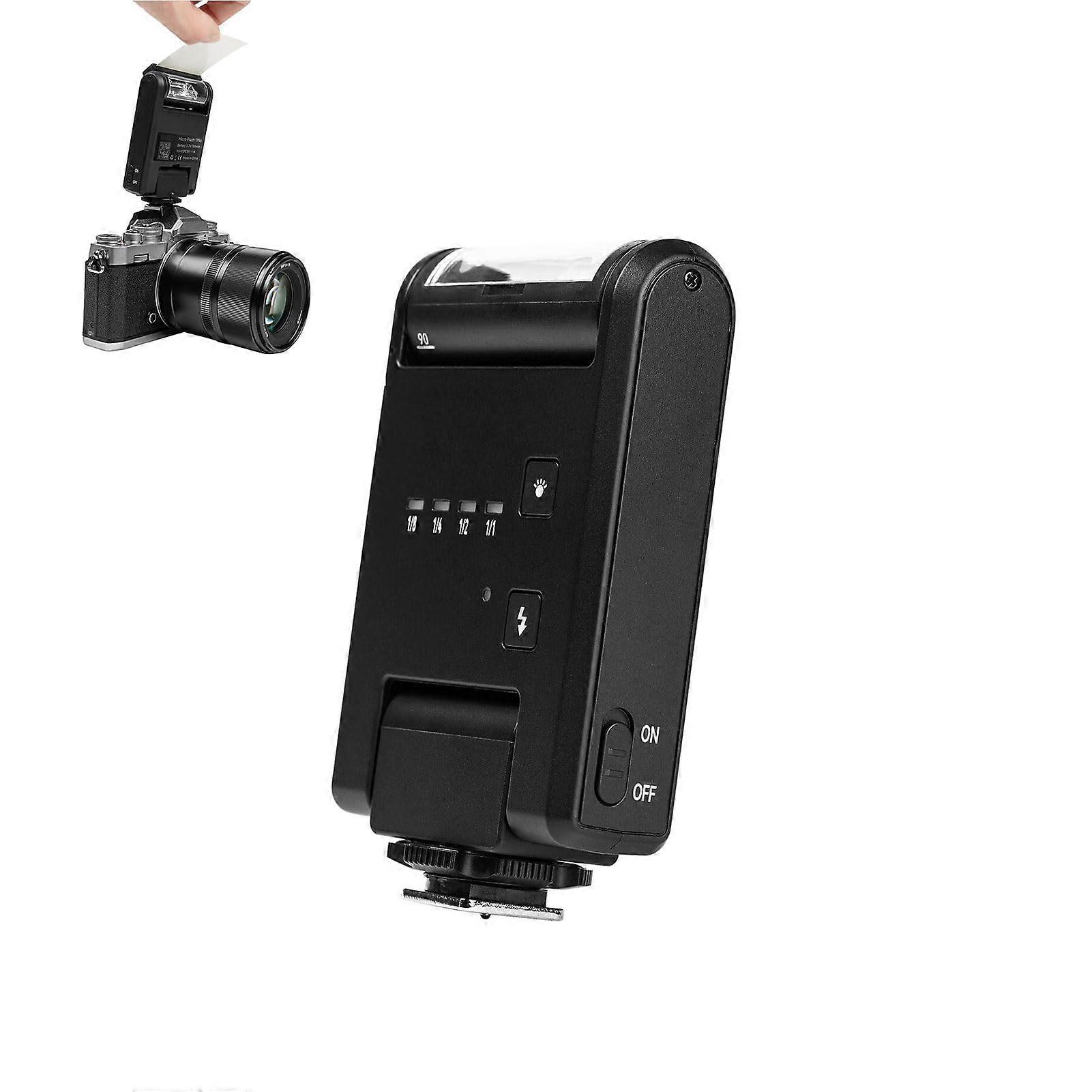 Manual Mini Hot Shoe Camera Flash GN8 105° Rotation for Sony A7 A6400 A6500 A6300 A6000