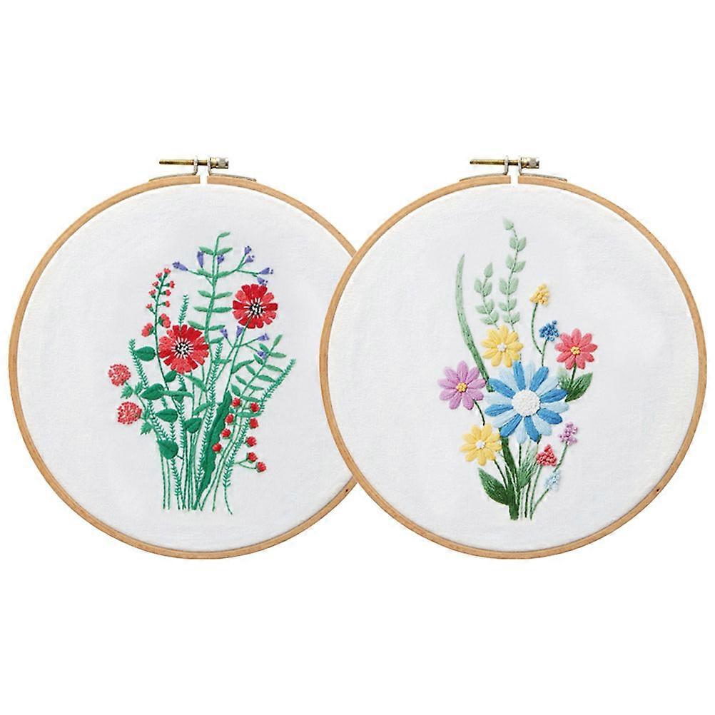 Embroidery Tools Set DIY Cross Stitch Kit with Needle and Thread 4Sets