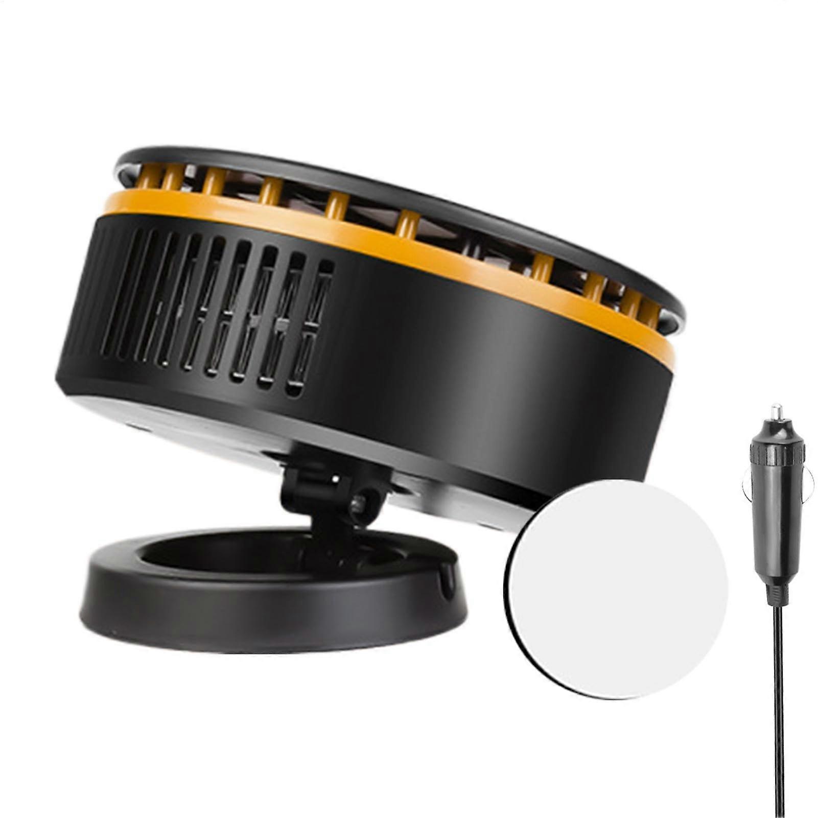 12V Car Heater and Windshield Defroster Fast Heating in 30s Dual Heating Cooling Mode Yellow