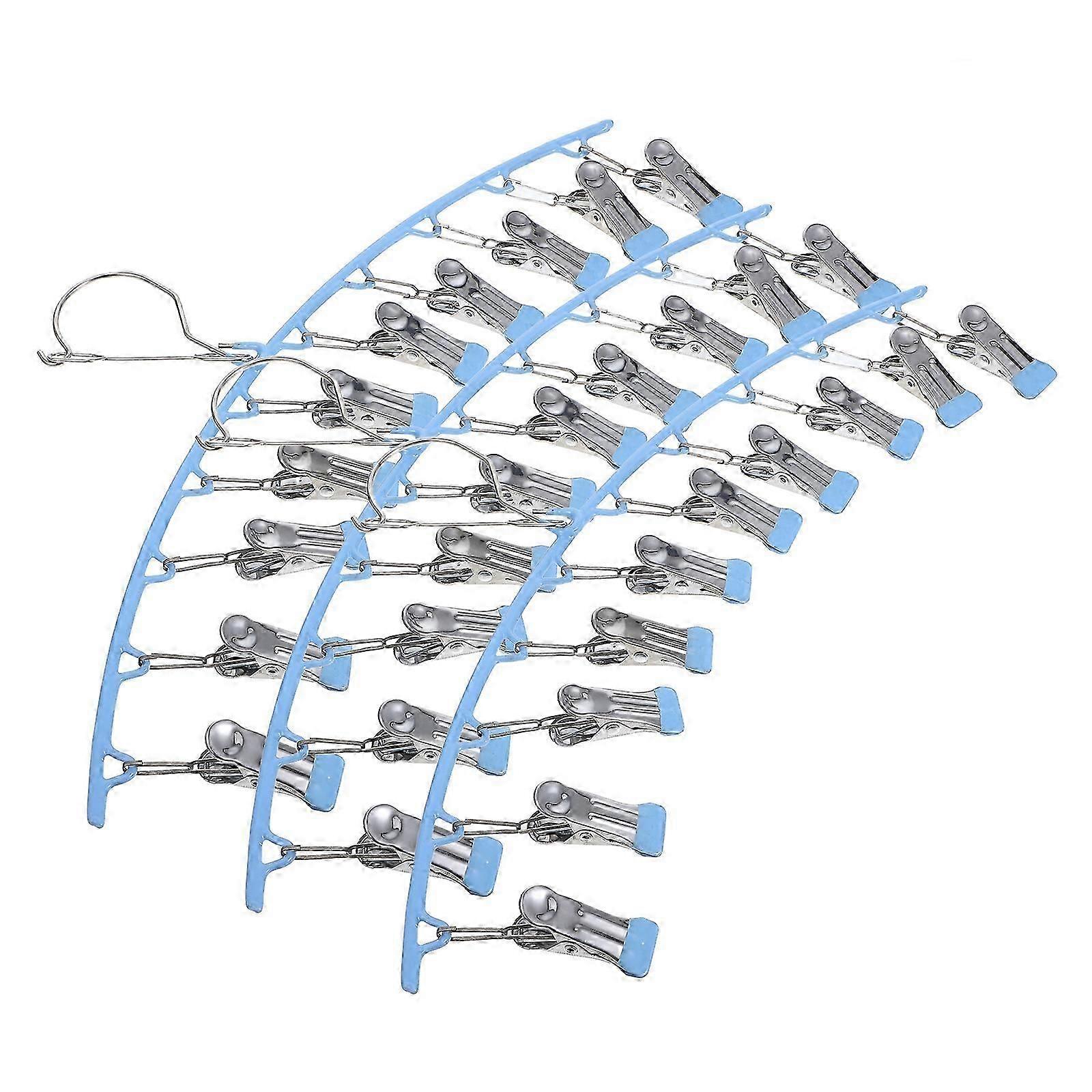 Pants Rack Multi Color 42.50X20.00X2.50CM Windproof For Home Users 3Pcs