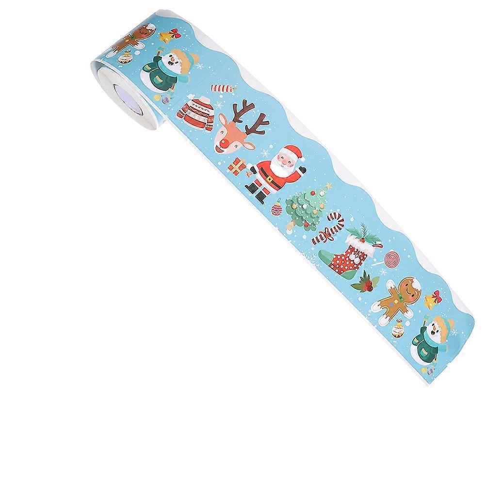 Border Roll Display Borders Decal Sticker Classroom Enhancement Rectangular Style 2000.00X7.00X0.10CM 2 Rolls