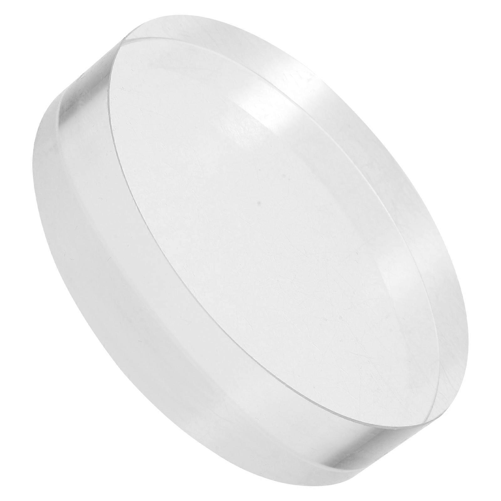 Round Clear Crystal Paperweight Glass Block for Desk 5Pcs Pack