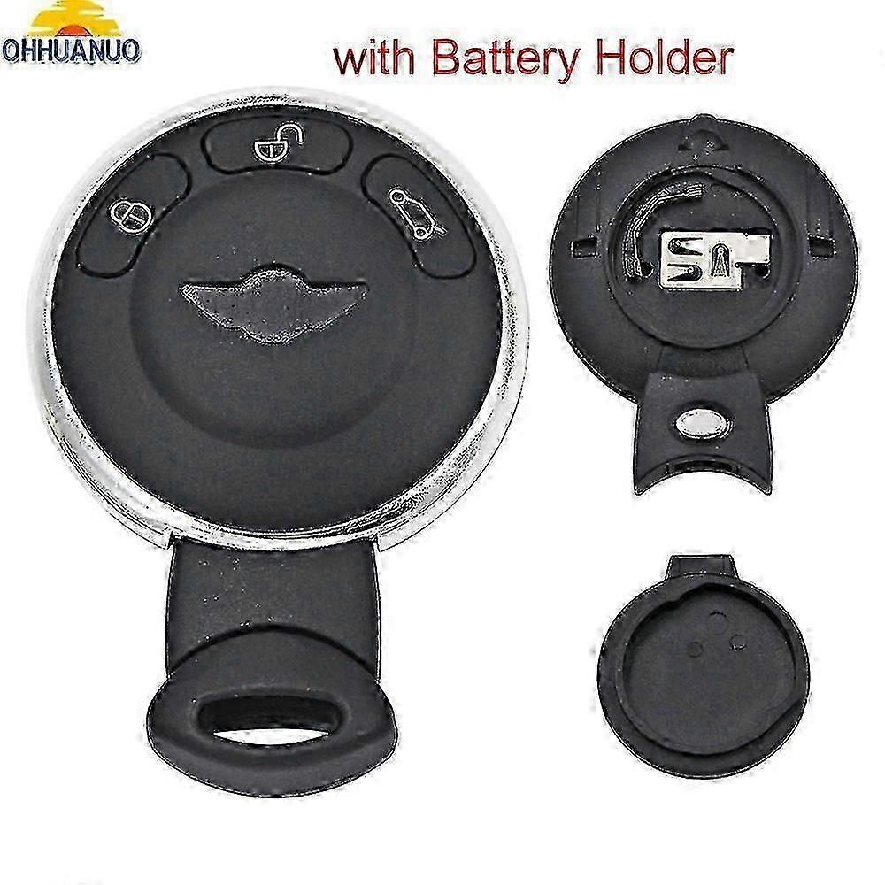 3 Button Remote Key Blank Case Fob Replacement Shell For Bmw Mini Cooper R56 With Battery Holder