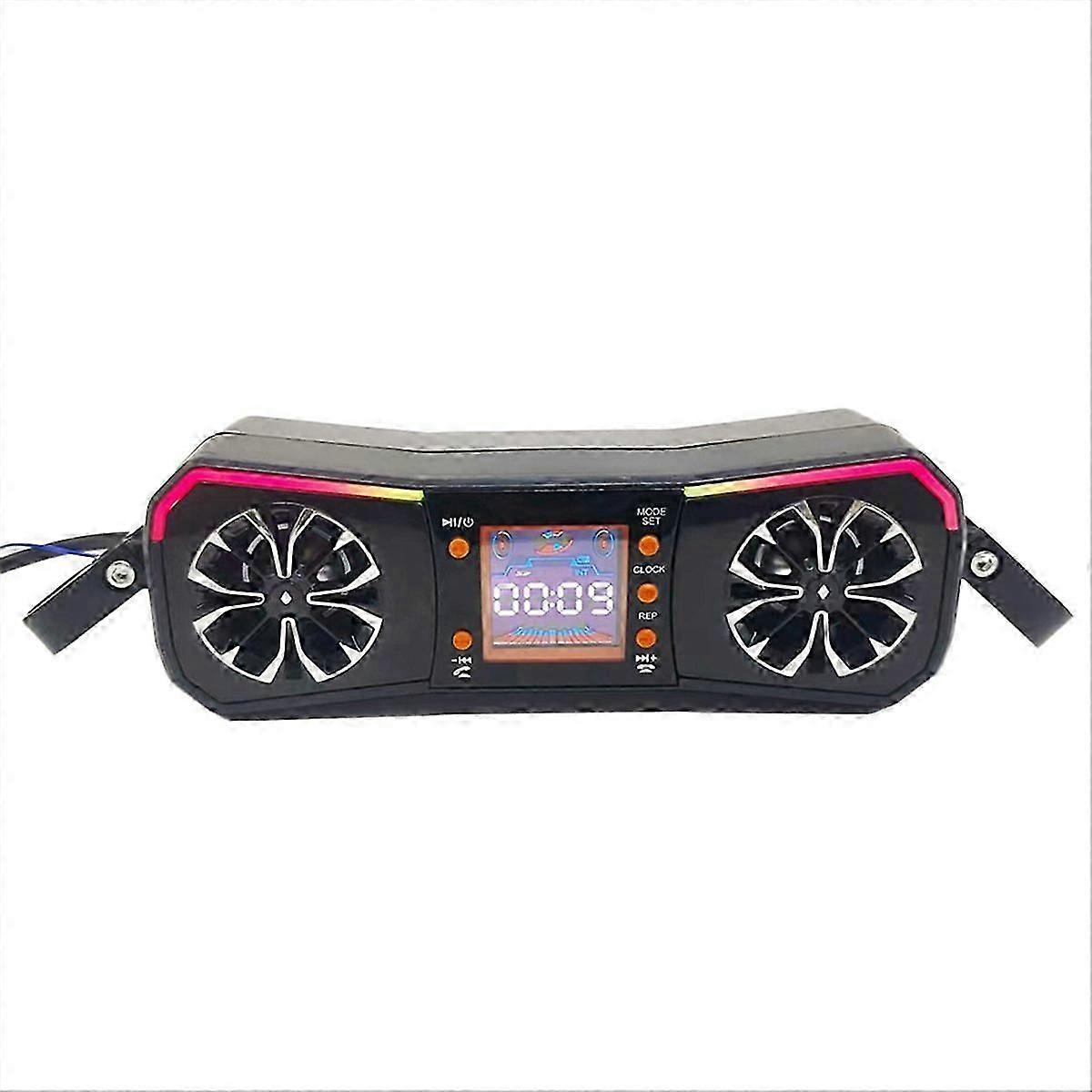 Motorcycle Speakers Stereo Audio System Handlebar Mount MP3 Player Fast