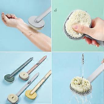 Bath Body Brush 2in1 Shower Exfoliating Brush with Long Handle and Soap Dispenser for Back