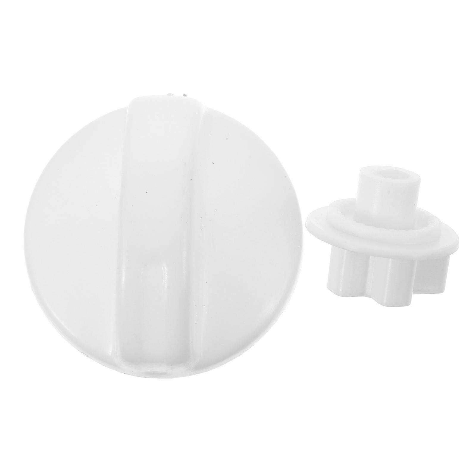 Universal Washer Knob Plastic Selector Control Timer Replacement White