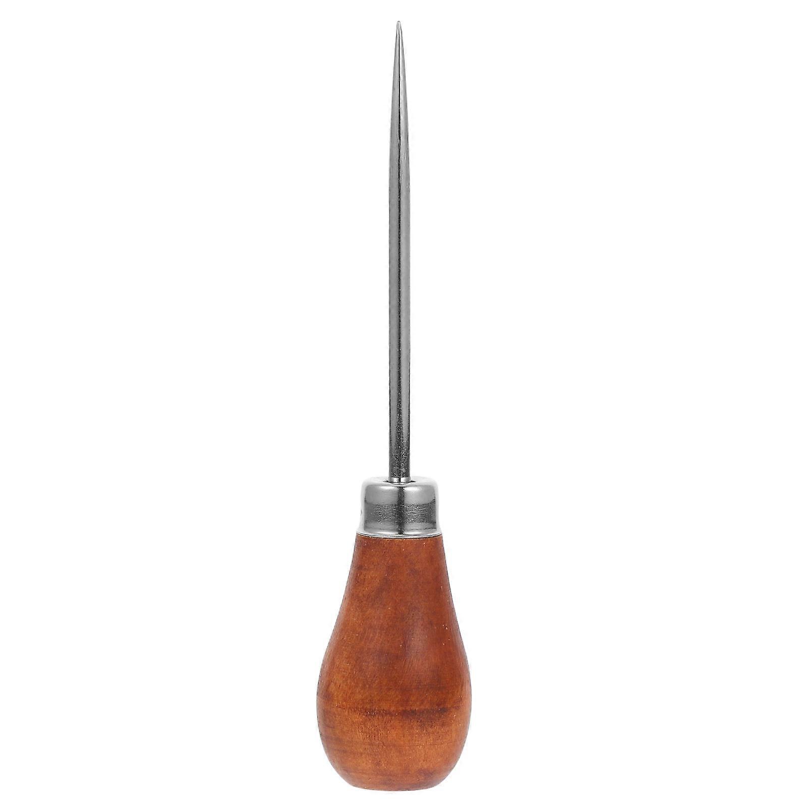 Wooden Handle Bookbinding Awl for Sewing Craft Tool