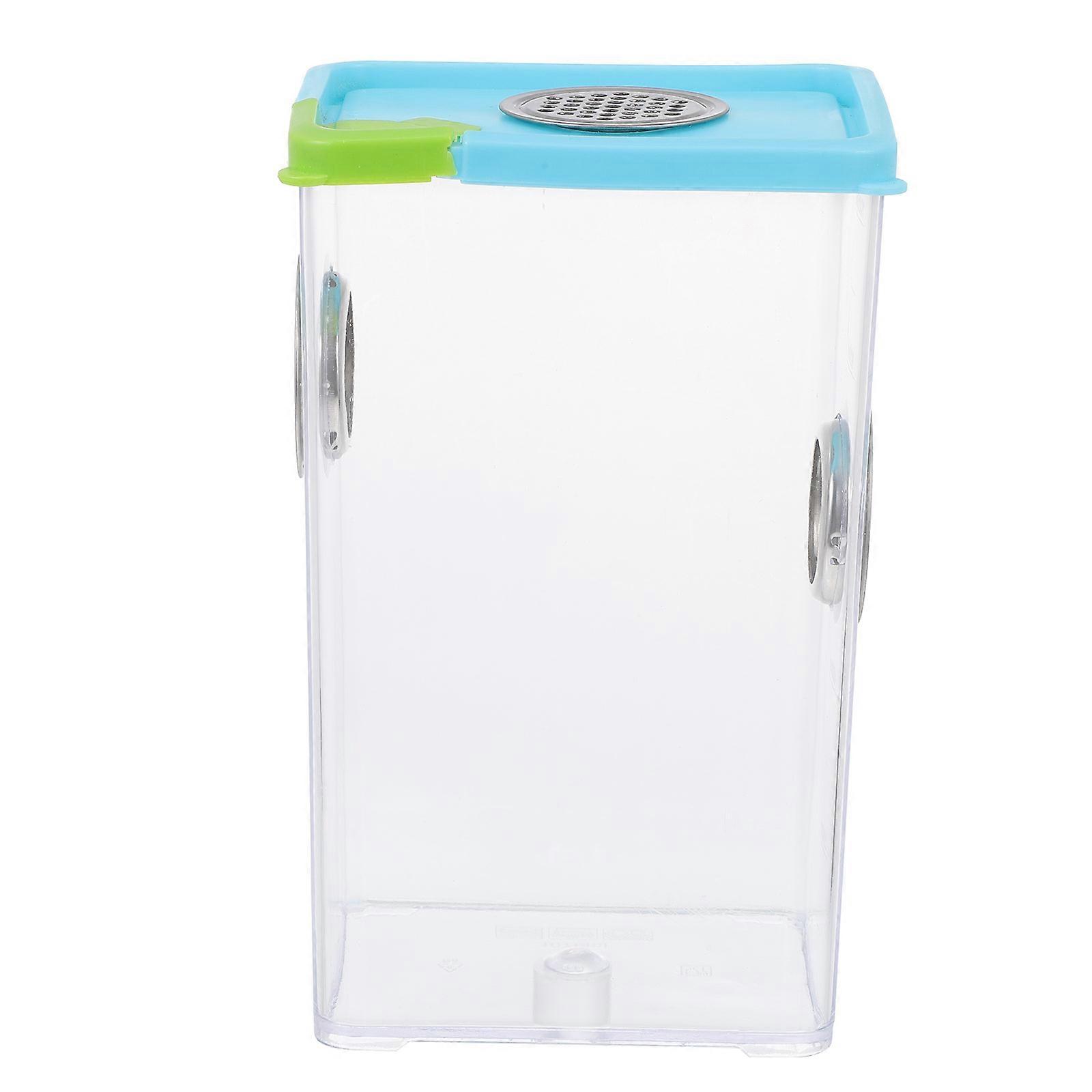 Transparent Reptile Feeding Box for Pet Use with Durable Plastic Material