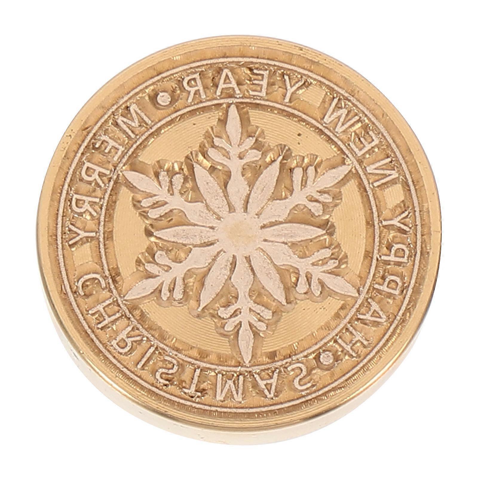 Christmas Pattern Stamp for DIY Use with Copper Seal Heads