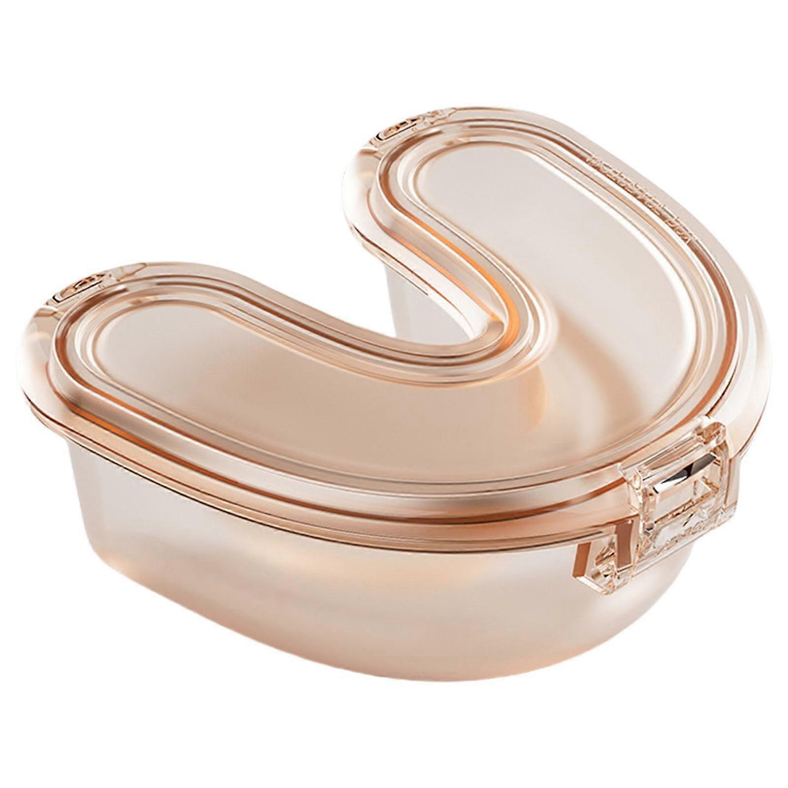 Retainer Case with Secure Storage for Aligners and Mouthguards, Compact Travel Box for School and Work