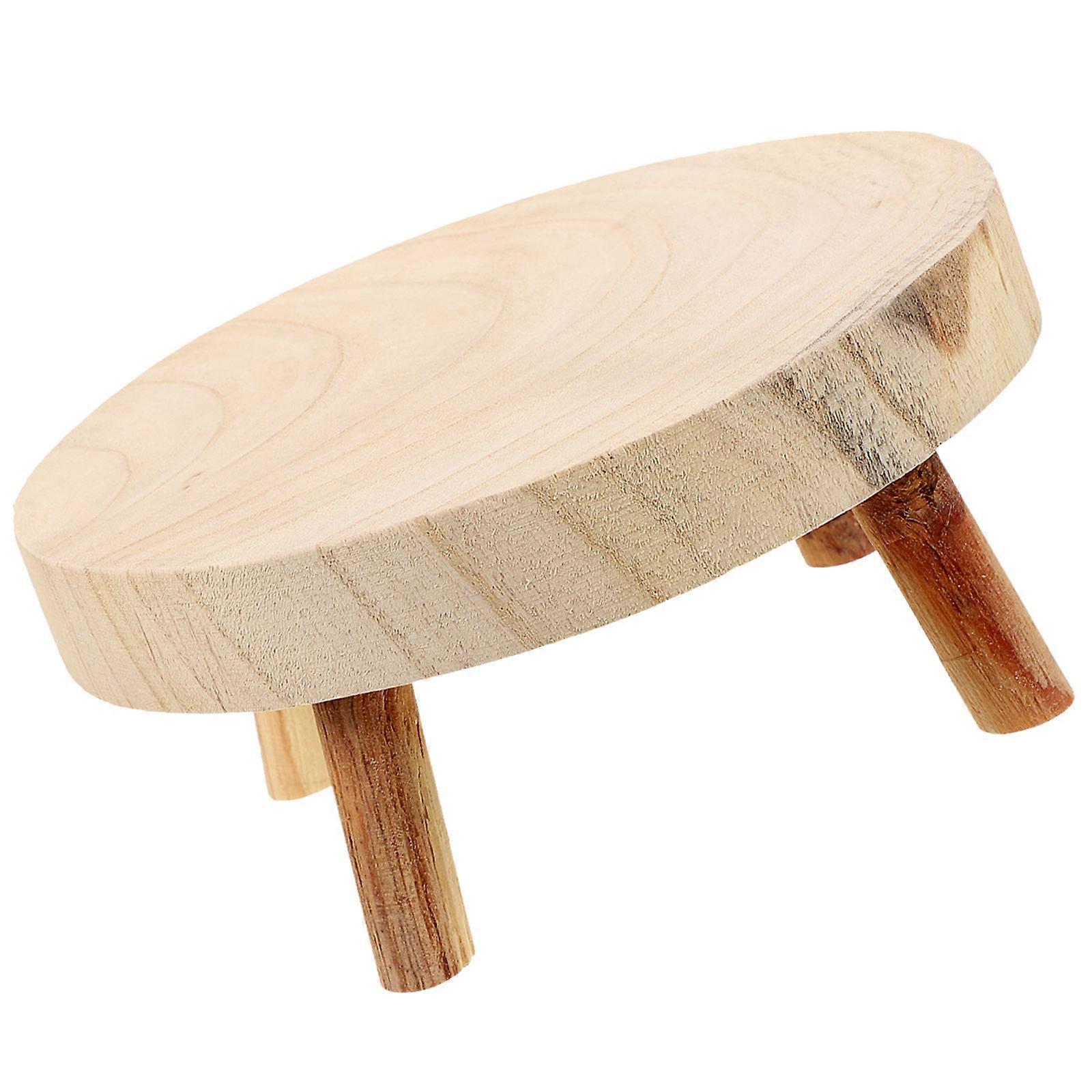 Wooden Display Stool for Home Cake Or Fruit Use 1 Piece