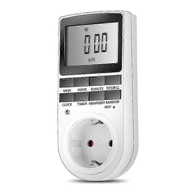 Digital Timer Plug for European Outlets - One Pack 25-26