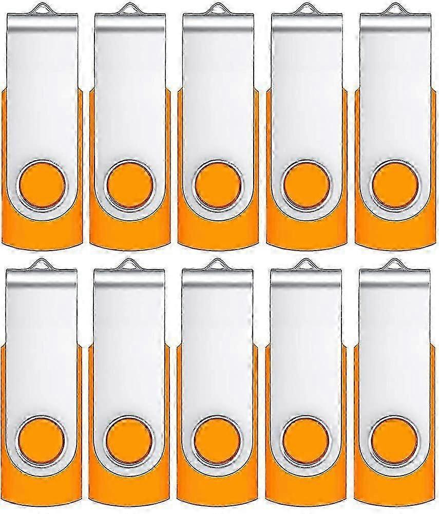 4gb Usb Stick 10 Pack, Usb 2.0 Data Stick Rotating Foldable