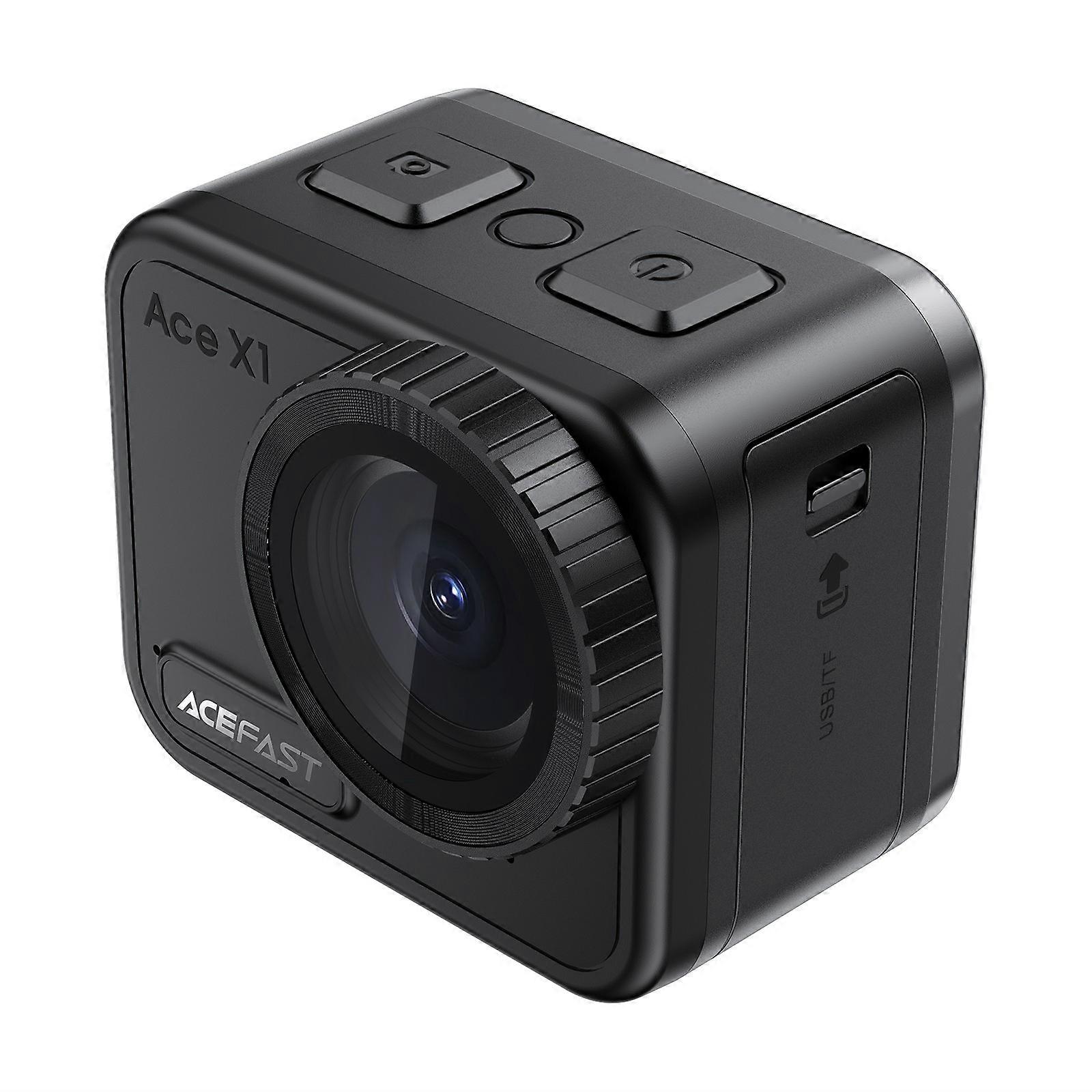 ACEFAST X1 4K Action Camera IPX8 Waterproof EIS Stabilization 2.1 Inch LCD Screen Wide Angle Dashcam
