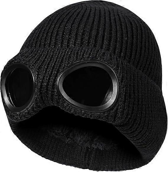 Warm Winter Knitted Hat, Windproof and Warm Fleece Lining