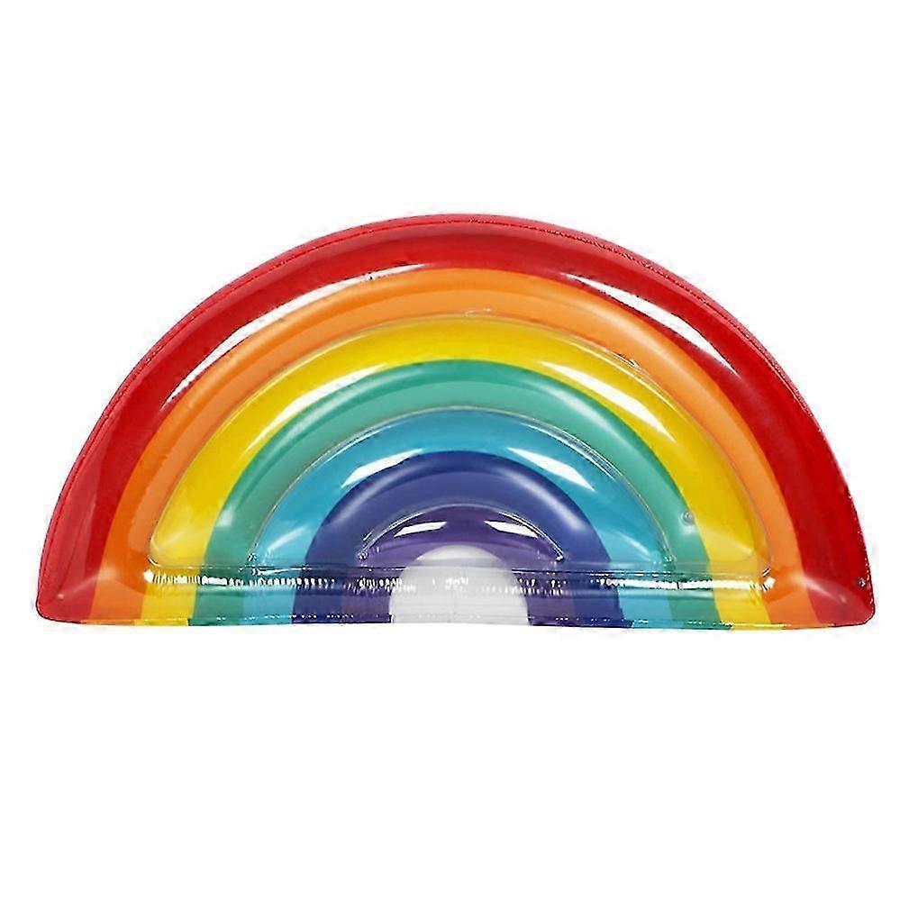 Rainbow Pool Float Inflatable Swimming Float Lounge Raft