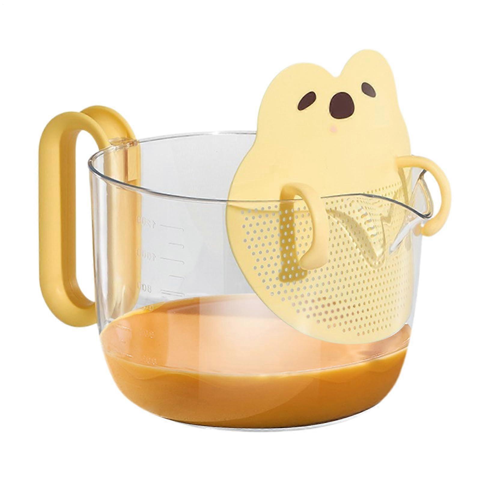 Kitchen Measuring Cups with Filter Bowl, Egg Separator, Large Capacity, Precise Measuring Lines