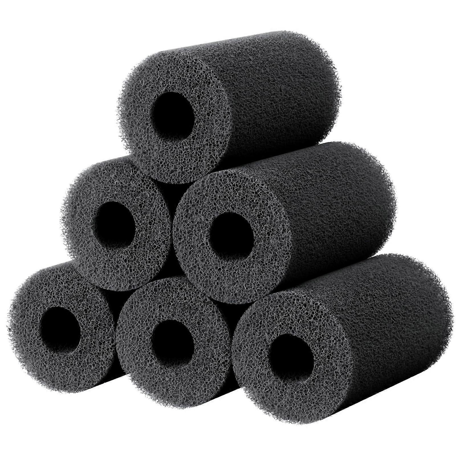 6 Pack Aquarium Filter Sponge PreFilter, Density Foam Protects Small Fish and Traps Debris