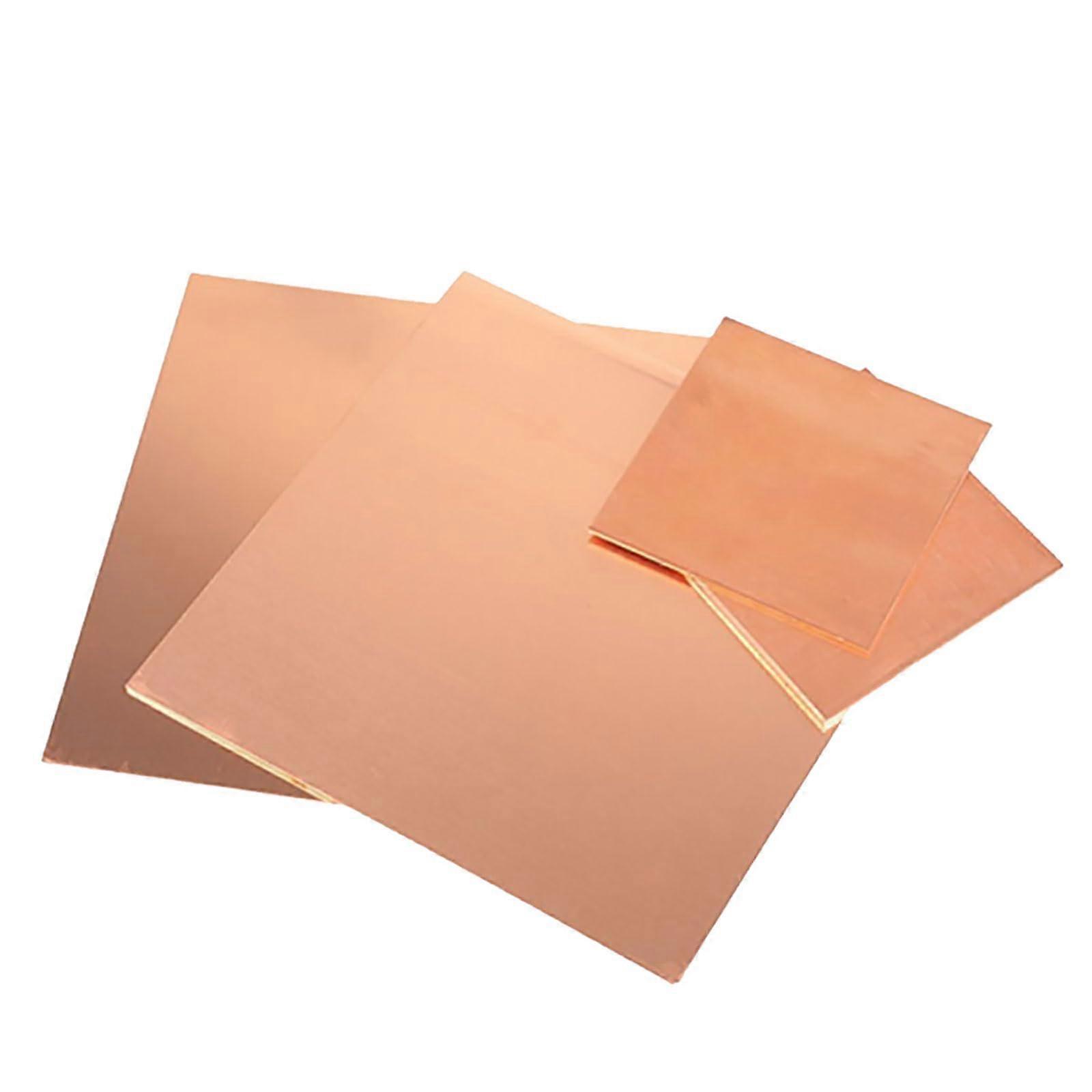 99.9% Pure Copper Sheet 1mm Thick Copper Plate 100x150mm Smooth Surface for Welding