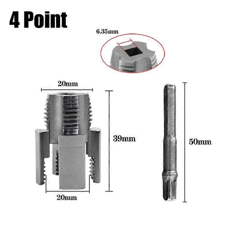 Pipe Thread Cutting Tool Integrated Internal External Pipe Threading Tool Electric Drill Compatible PVC Pipe Threader Kit