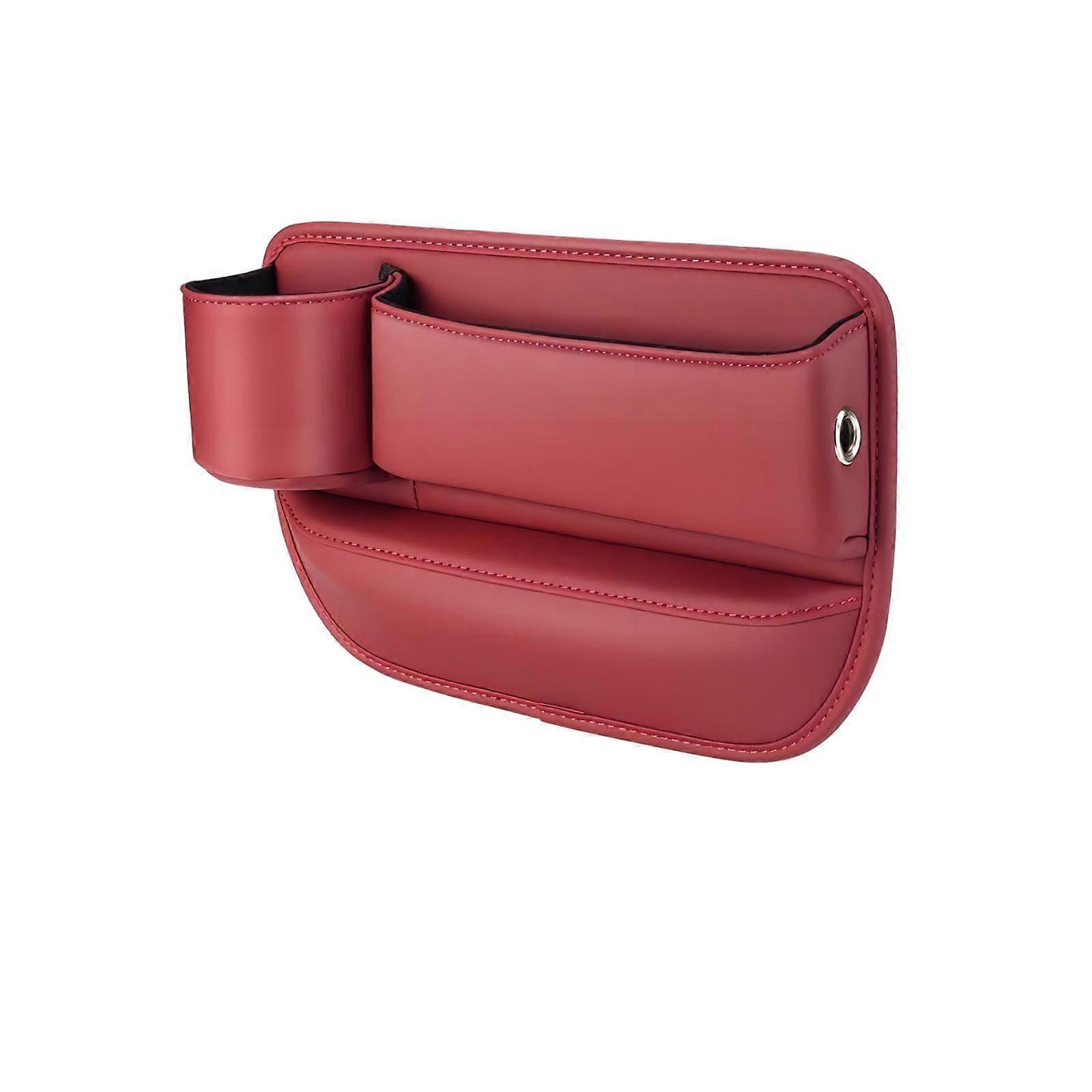 Car Seat Gap Organizer with Cup Holder, Leather Console Side Storage Box, MultiFunctional Design