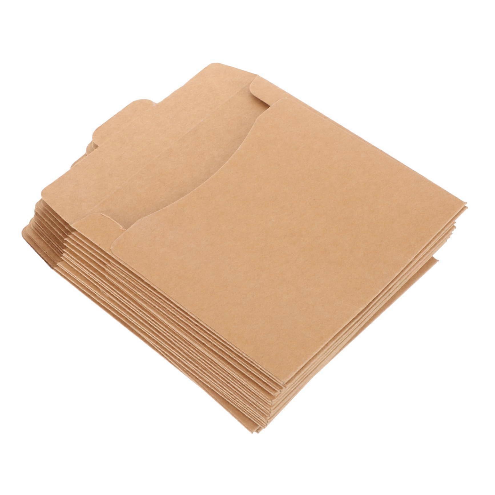 50 Pcs Paper CD Sleeves with Scratch Protection for SpaceSaving CD DVD Storage and Organization