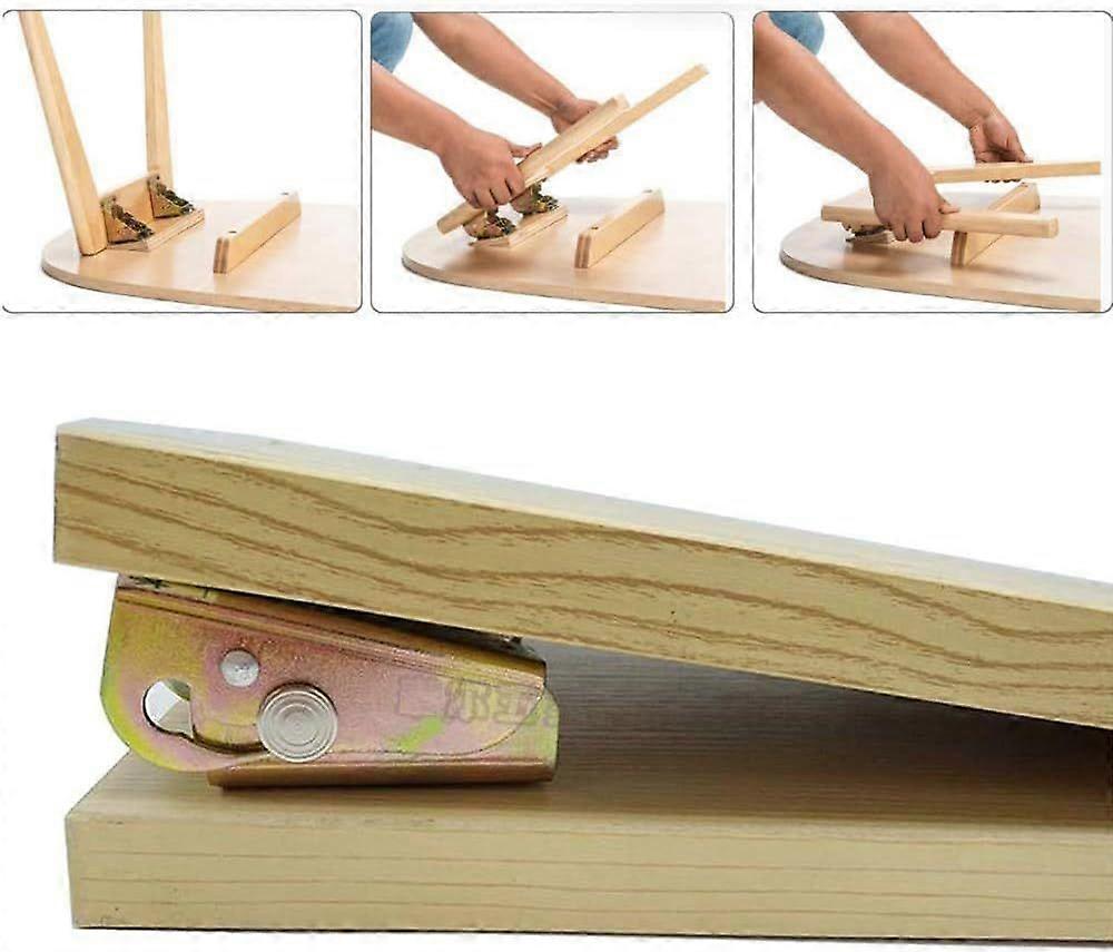 2 Pack Foldable Support Bracket-Self-Locking Hinge-Leg Fittings and Corner