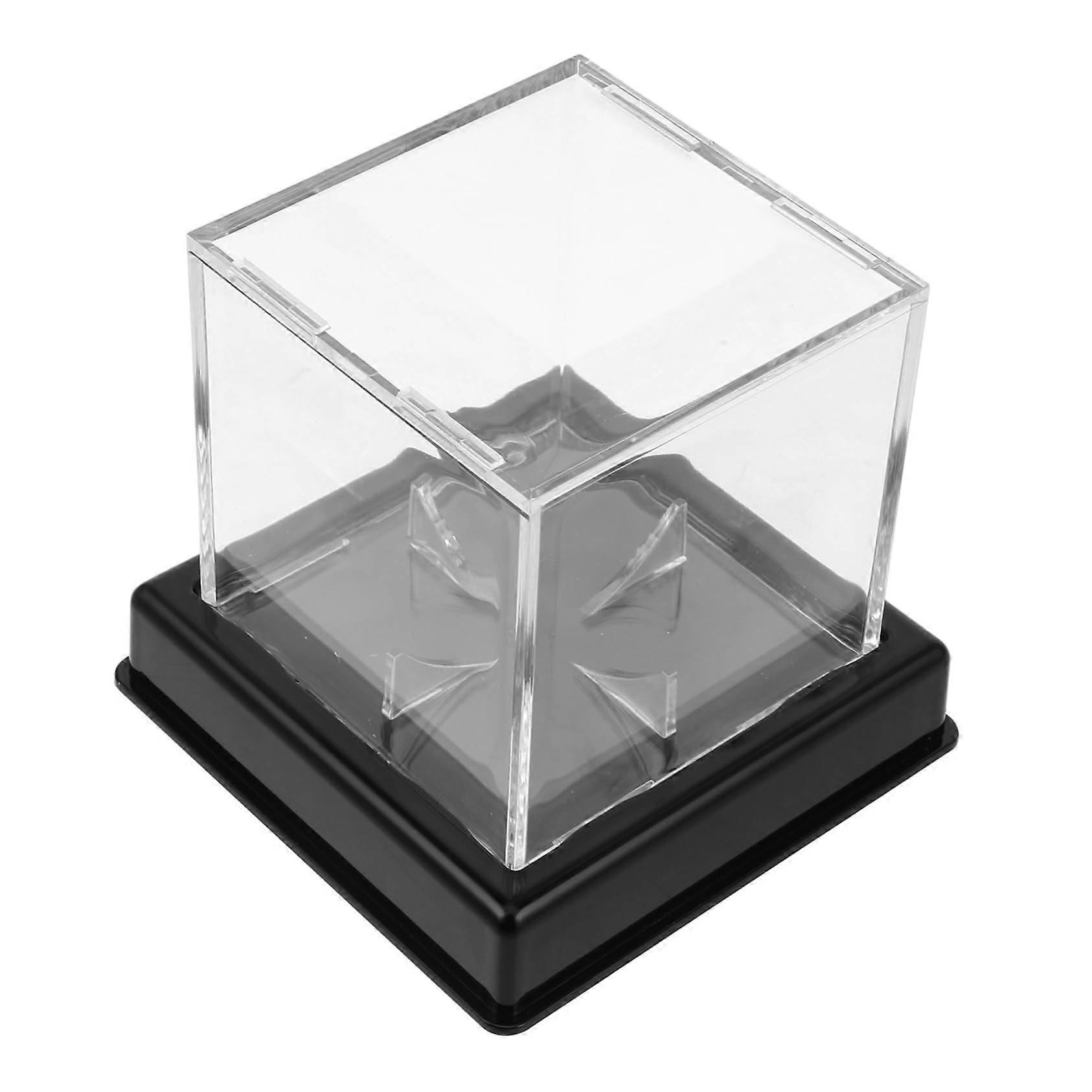 Clear Acrylic Baseball and Softball Display Case with Dustproof Protection and Stable Base