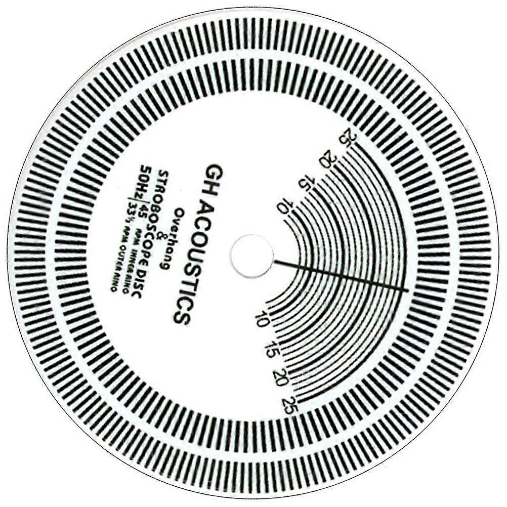 Stroboscope Disc Turntable Calibration Tool for Speed Detect White Plastic Disc