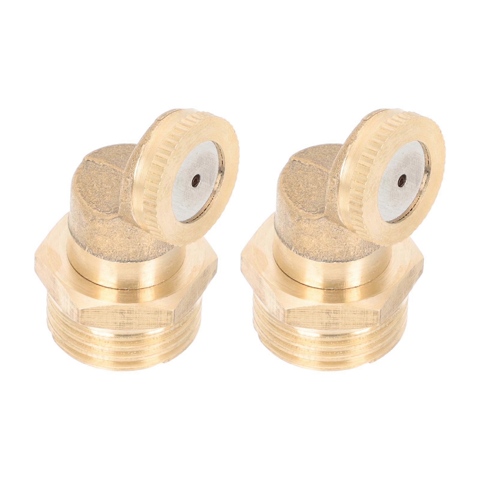 Misting Nozzle Brass Misting Sprayer for Garden 2Pcs Efficient Watering