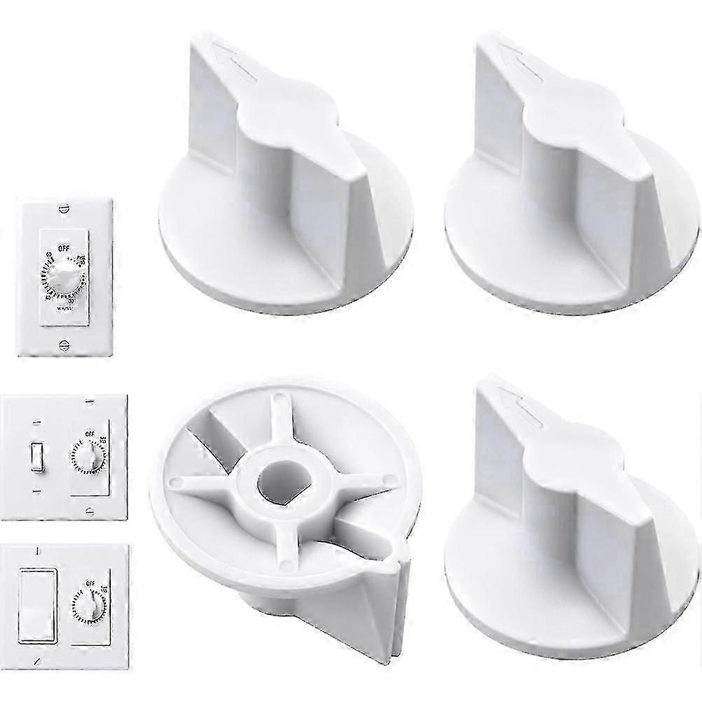 4 Pack Timer Switch Knob Replacement Wound Compatible compatible 146MT574 Timer Knob, FD Series Spring Wound TimerFAST QD