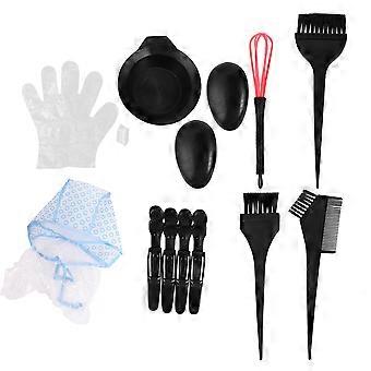 Hair Dyeing Kit Hair Coloring Tool for Professional Use 45Pcs Set Assorted Color