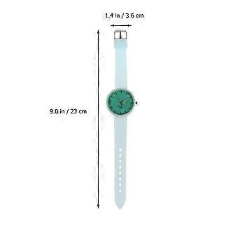 Green Silicone Luminous Watch for Women Sports Simple Night Design