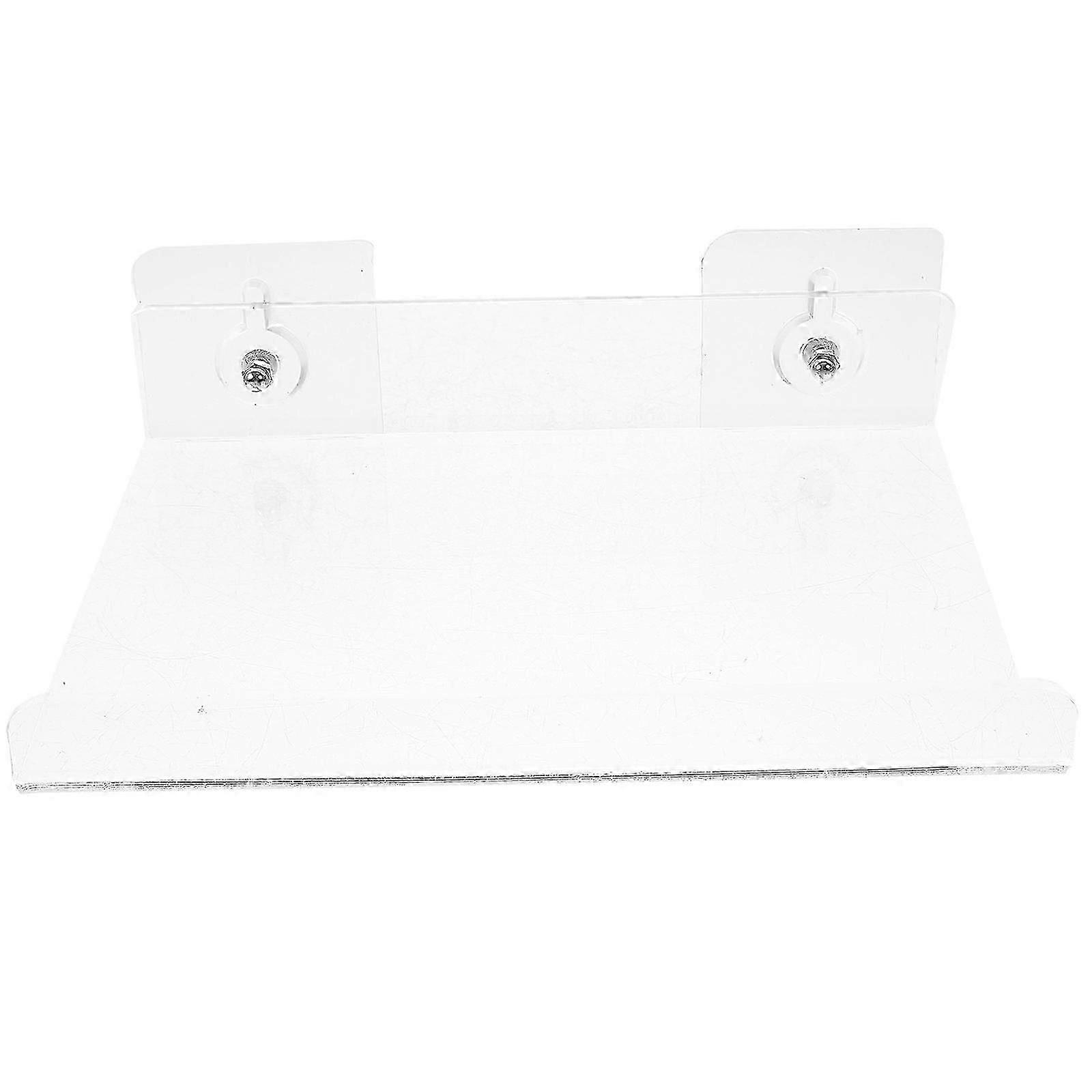 Transparent Acrylic Floating Shelf, Wall Mounted, For Bathroom Kitchen Storage