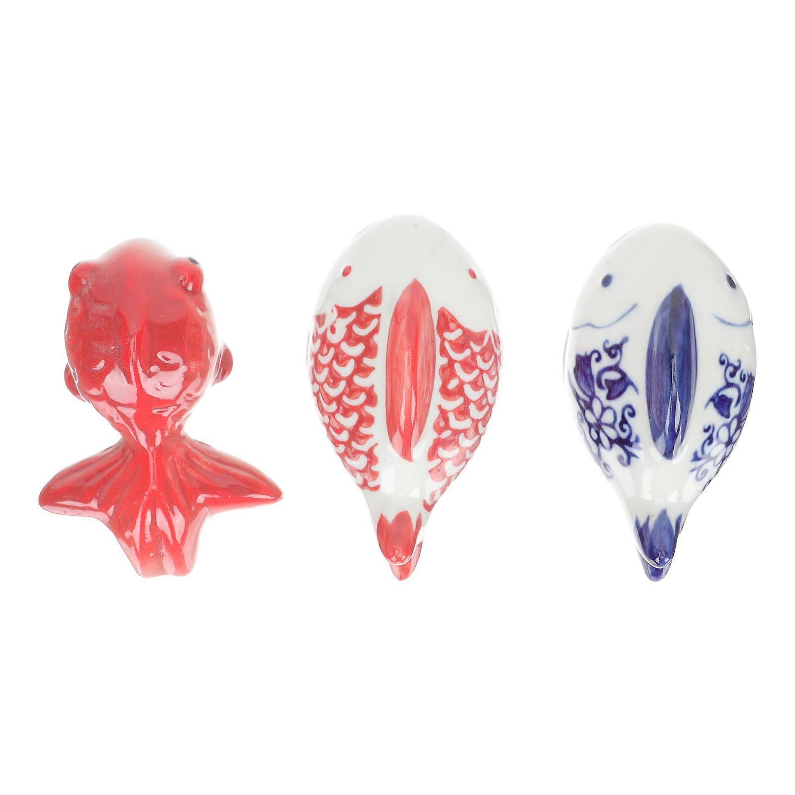 Ceramic Floating Fish Tank Decors for Decoration 3Pcs Assorted